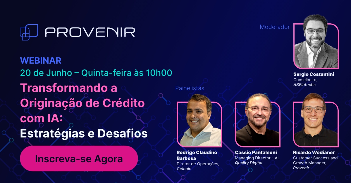 Imagem do evento Webinar Transformando a Originação de Crédito com IA: Estratégias e Desafios 2024