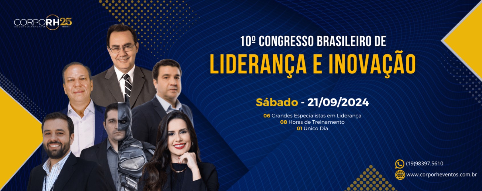 Imagem do evento 10º Congresso Brasileiro de Liderança e Inovação 2024 em Campinas/SP