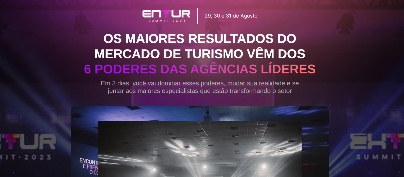Imagem do evento ENTUR SUMMIT 2024 em Maceió/AL