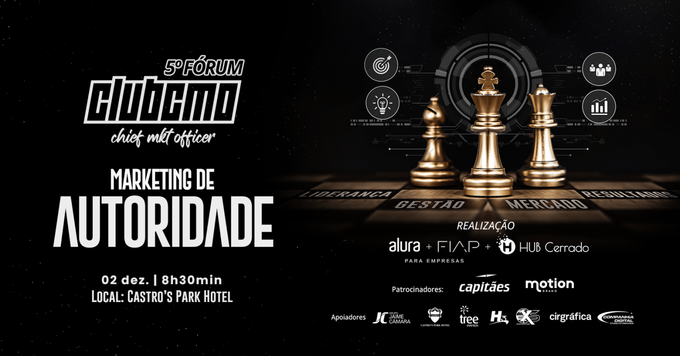 Imagem do evento 5º Fórum CLUBCMO - Autoridade no Marketing em Goiânia/GO