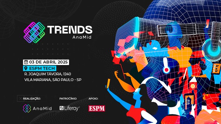 Imagem do evento AnaMid Trends 2025 em São Paulo/SP
