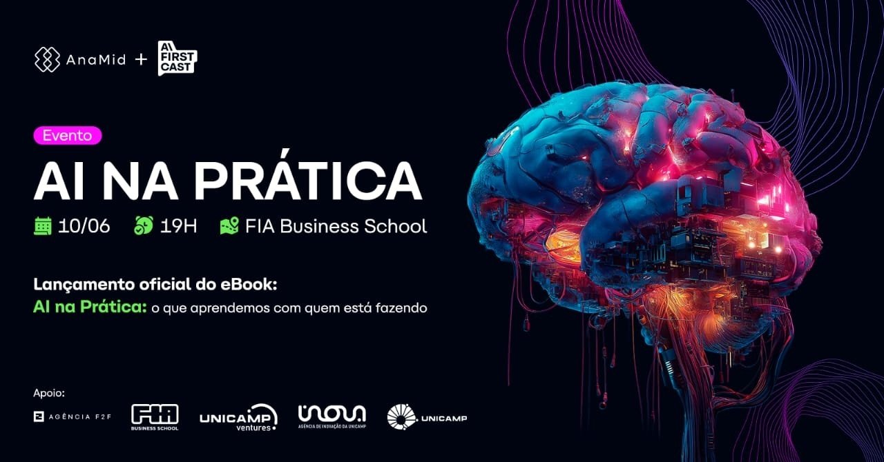 Lançamento do e-Book: AI na Prática: O que aprendemos com quem está fazendo em São Paulo/SP